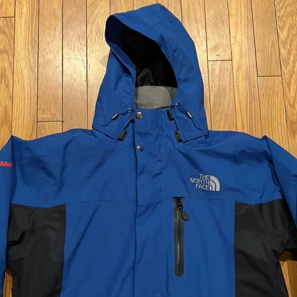 The North Face Blue & Black Men’s Raintex Winter Coat w/Removable Inner Fleece